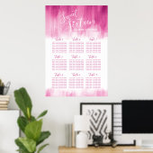 16 . Geburtstag Geburtstag Rosa Grafik Poster (Heimbüro)