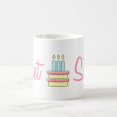 16. Geburtstag (Geburtstags-Kuchen) Kaffeetasse (Mittel)