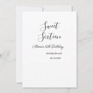 16 . Geburtstag Geburtstagsbrunch 16. Einladung