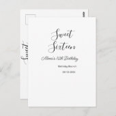 16 . Geburtstag Geburtstagsbrunch 16. Postkarte (Vorne/Hinten)