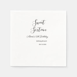 16 . Geburtstag Geburtstagsbrunch 16. Serviette