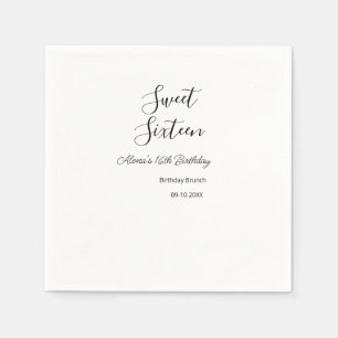 16 . Geburtstag Geburtstagsbrunch 16. Serviette