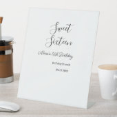 16 . Geburtstag Geburtstagsbrunch 16. Sockelschild (In Situ)