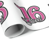 16. Geburtstag Geschenkpapier (Rolleneckpunkt)
