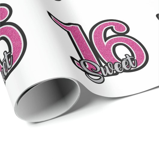 16. Geburtstag Geschenkpapier (Rolleneckpunkt)