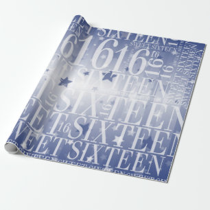 16 . Geburtstag Geschenkpapier