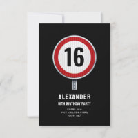 16. Geburtstag Geschwindigkeitsbegrenzung