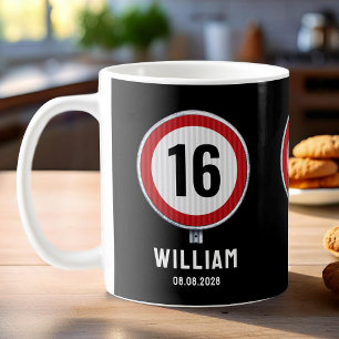 16. Geburtstag Geschwindigkeitsbegrenzung Kaffeetasse