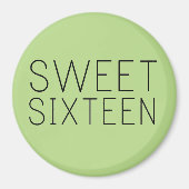 16 . Geburtstag Gift/Favor Magnet (Vorne)