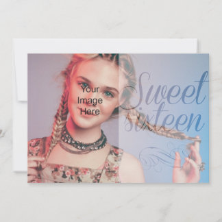 16 . Geburtstag Girly Script Legen Sie Ihr eigenes Einladung