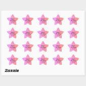 16 . Geburtstag Glittery Pink 16. Geburtstagsparty Stern-Aufkleber (Blatt)
