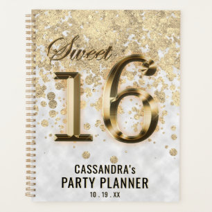 16 . Geburtstag Gold Imitate Fossil Planer