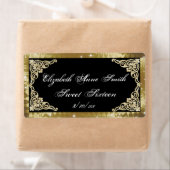 16 . Geburtstag-, Gold- und Black-Water-Flaschenma (Insitu)