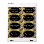 16 . Geburtstag-, Gold- und Black-Water-Flaschenma (Vorne)