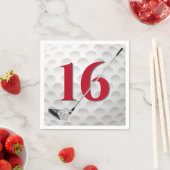 16. Geburtstag Golf Club Napkins Serviette (Beispiel)