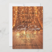 16 . Geburtstag Gown Gold Sparkle Balloons Crown Einladung (Rückseite)