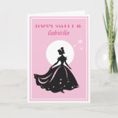 16. Geburtstag! Grußkarte zum Geburtstag Karte (Vorderseite)