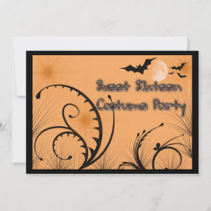 16 . Geburtstag Halloween Costume Party Einladung