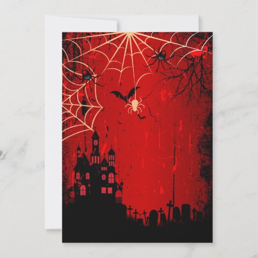 16 . Geburtstag Halloween Geburtstagsfeier Einladung (Vorderseite)