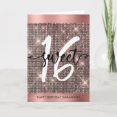 16 . Geburtstag Happy Birthday Trendy Chic Card Karte (Vorderseite)