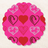 16 . Geburtstag Hearts & Liebe Drink Coasters Untersetzer (Vorderseite)