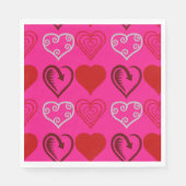 16 . Geburtstag Hearts & Liebe Napkins Serviette (Vorderseite)