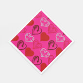 16 . Geburtstag Hearts & Liebe Napkins Serviette (Ecke)