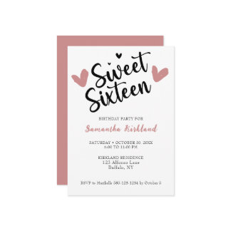 16 . Geburtstag Herzlich willkommen Einladung