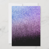 16 . Geburtstag Imitate Diamond Gem Lila Einladung (Rückseite)