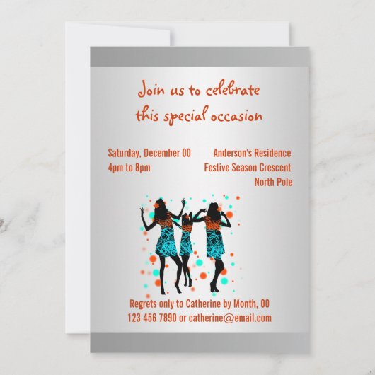 16 . Geburtstag-Insel-Party Einladung (Rückseite)