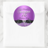 16 . Geburtstag Jewel Bow & Floral Lace Sticker (Tasche)