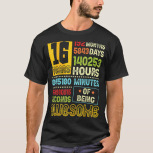 16. Geburtstag Junge 16 Jahre Phantastisch gemacht T-Shirt
