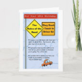 16. Geburtstag Karte (Vorderseite)