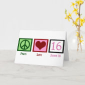 16 . Geburtstag Karte (Gelbe Blume)