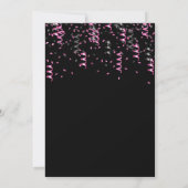 16. Geburtstag Leopard Print Balloons mit Confetti Einladung (Rückseite)