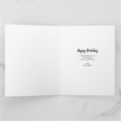 16. Geburtstag Leopard Print Gold Foil Balloons Karte (Innenseite)