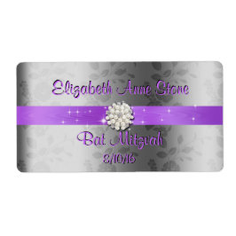 16 . Geburtstag, Lila & Perlen Wasserflaschen