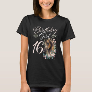 16. Geburtstag Mädchen Pferd 16 Jahre alt Bday T-Shirt