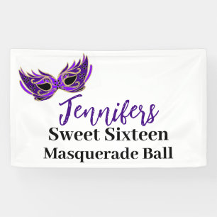 16 . Geburtstag Masquerade Ball Party Banner