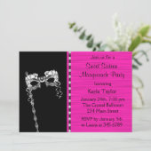 16 . Geburtstag Masquerade Party Einladung (Stehend Vorderseite)