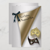 16 . Geburtstag Masquerade Party Einladung (Vorne/Hinten)