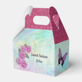 16 . Geburtstag mit Platterbsen und Schmetterling Geschenkschachtel (Rückseite)