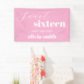 16 . Geburtstag Modern Pink 16. Geburtstag Banner (Insitu)