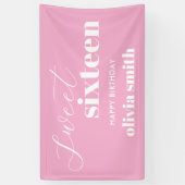 16 . Geburtstag Modern Pink 16. Geburtstag Banner (Vertikal)