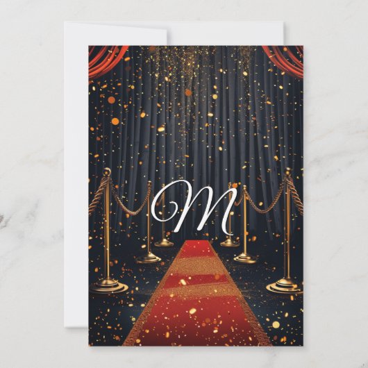 16 . Geburtstag Movie Birthday Party Einladung (Rückseite)