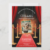 16 . Geburtstag Movie Birthday Party Einladung (Vorderseite)