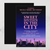 16 . Geburtstag Movie Poster Party Einladung (Vorne/Hinten)