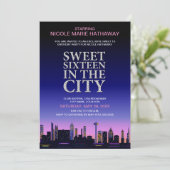 16 . Geburtstag Movie Poster Party Einladung (Stehend Vorderseite)