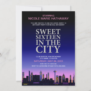 16 . Geburtstag Movie Poster Party Einladung