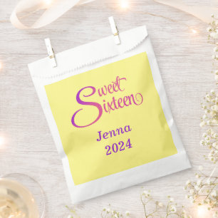 16 . Geburtstag Name and Year Leckerei Bag Geschenktütchen